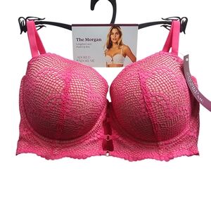 Adore Me Pink Lace Full Coverage Bra